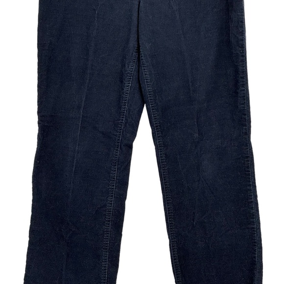 LL Bean Size 12 Black Cotton/Spandex Corduroy Favorite Fit Pants - Picture 3 of 8